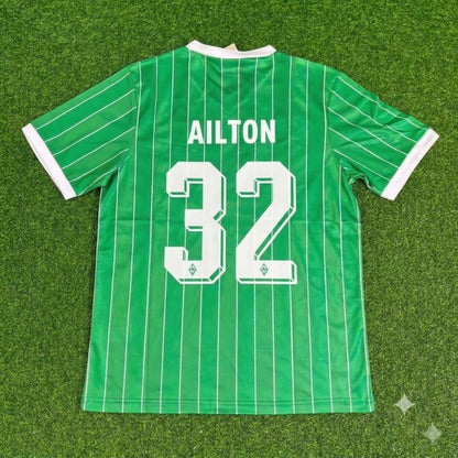Ailton Werder Bremen 1988-1989 Heim Retro Fußballtrikot Jersey