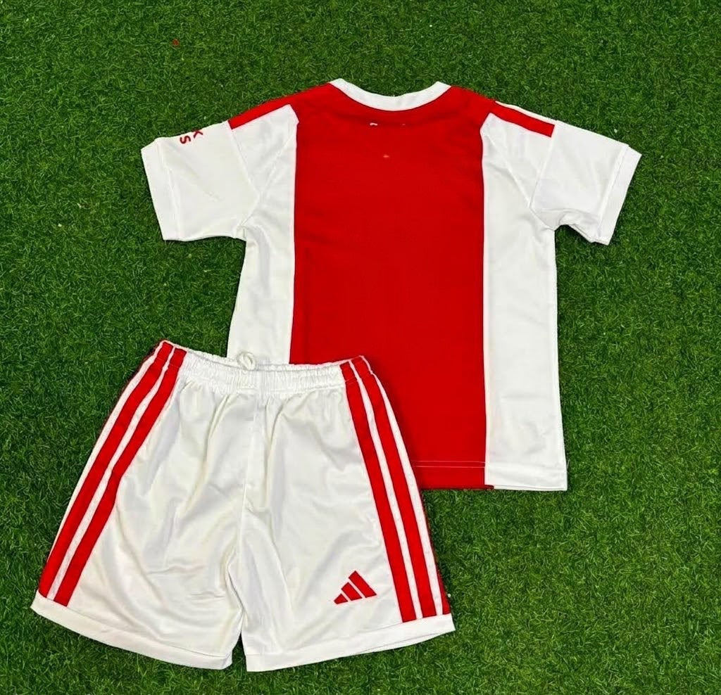 Ajax White Retro Kids Football Jersey