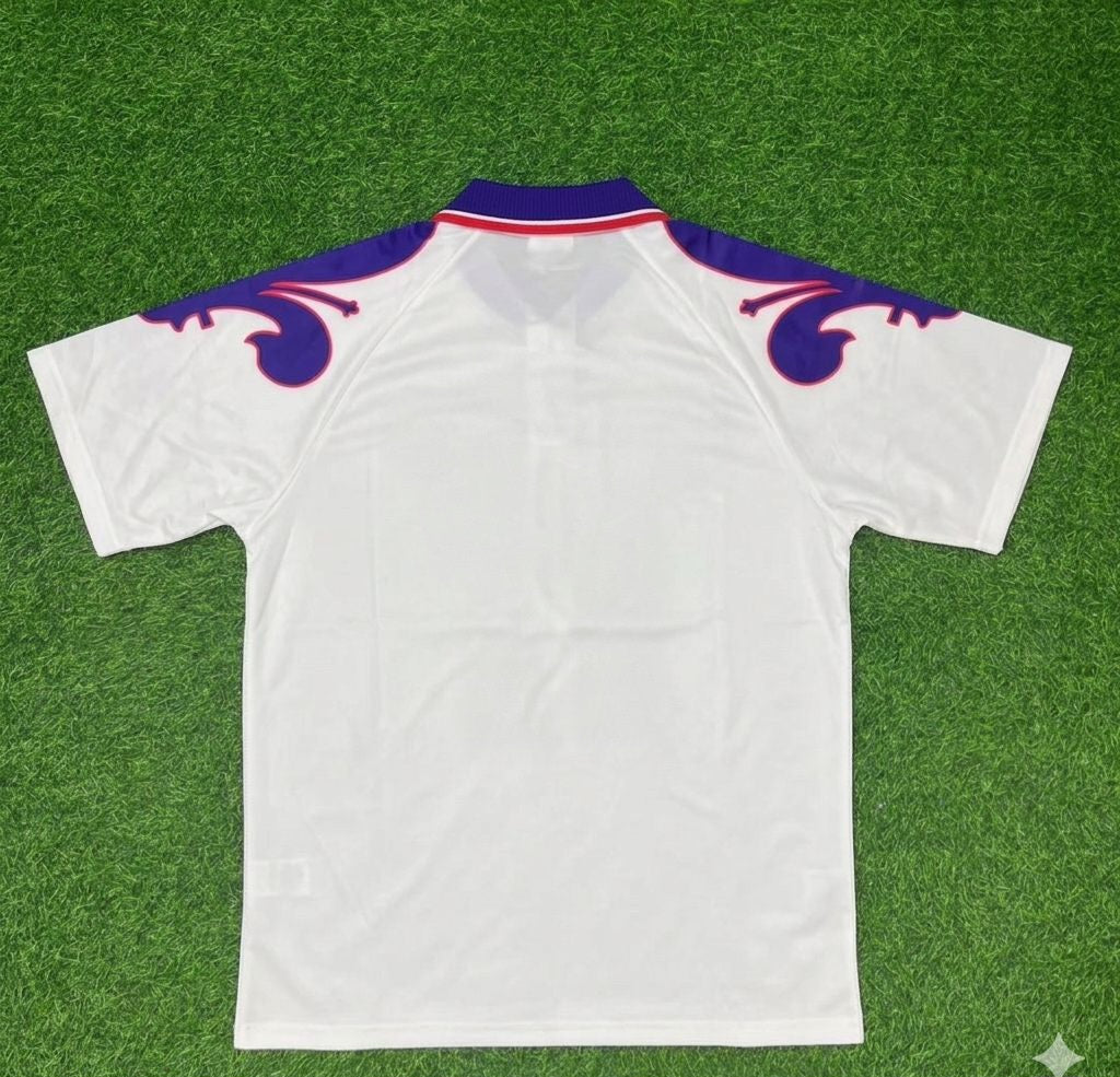 Fiorentina 1995 1997 Retro White Football Jersey
