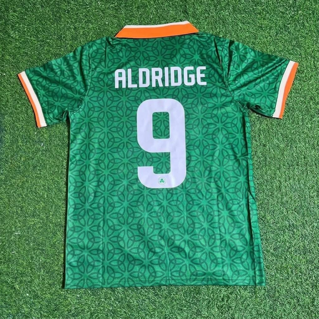 Ireland John Aldridge St.Patrick's Day Special Soccer Football Jersey