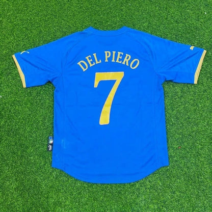 Italy World Cup 2004-2005 Alessandro Del Piero Home Retro Football Jersey
