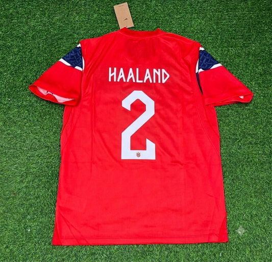 Norway Alf-Inge Haaland #2 Home Retro Football Jersey
