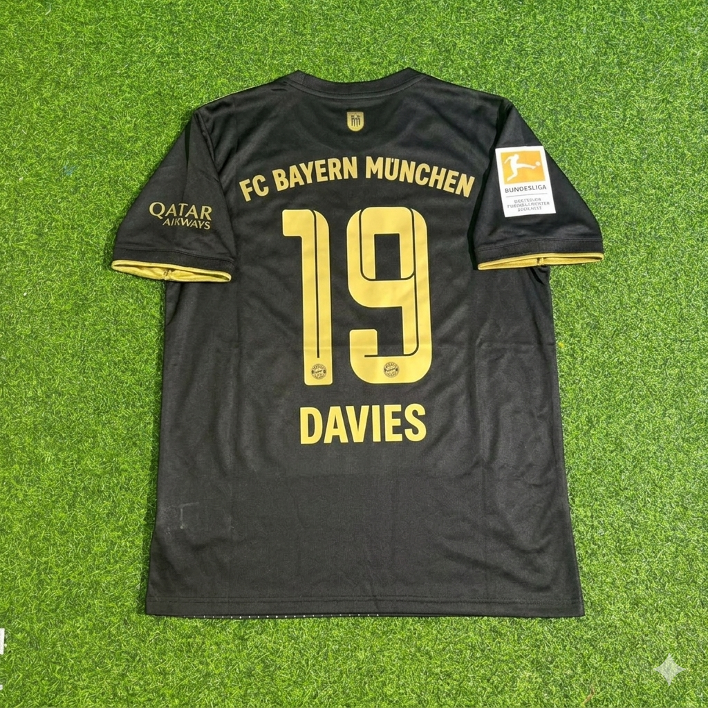 Alphonso Davies Bayern Munich 2021-2022 Away Football Jersey Kit