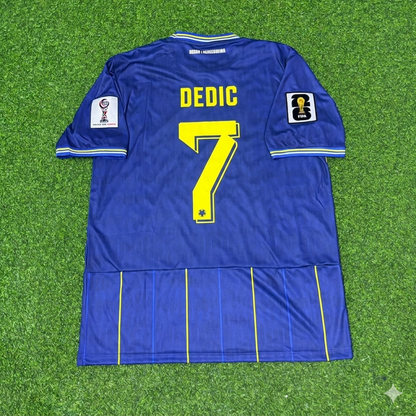 Bosnia and Herzegovina World Cup 2026 Amar Dedic Blue Football Jersey