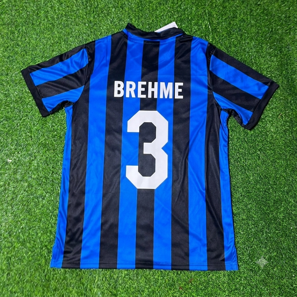 Andreas Brehme Inter 1988/1990 Retro Home Football Jersey Kit Edition 2