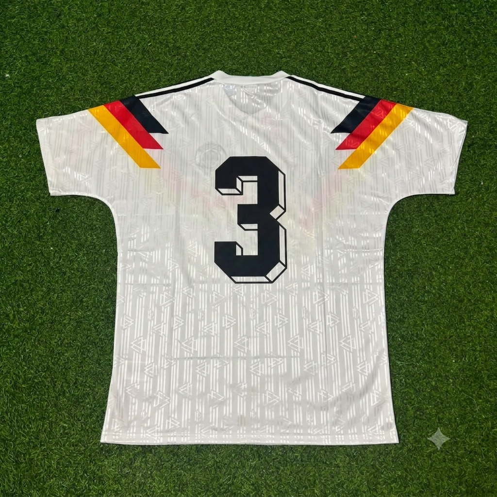 Germany World Cup 1990 Andreas Brehme Deutschland Retro Fußballtrikot