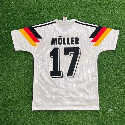 Germany World Cup 1990 Andreas Möller Retro Football Jersey Kit