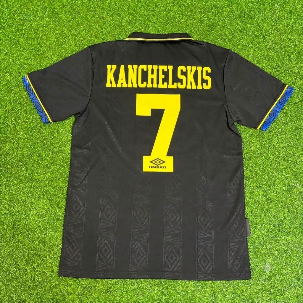 Andrey Kanchelskis Manchester United 1992 1993 Retro Retro Football Jersey Kit