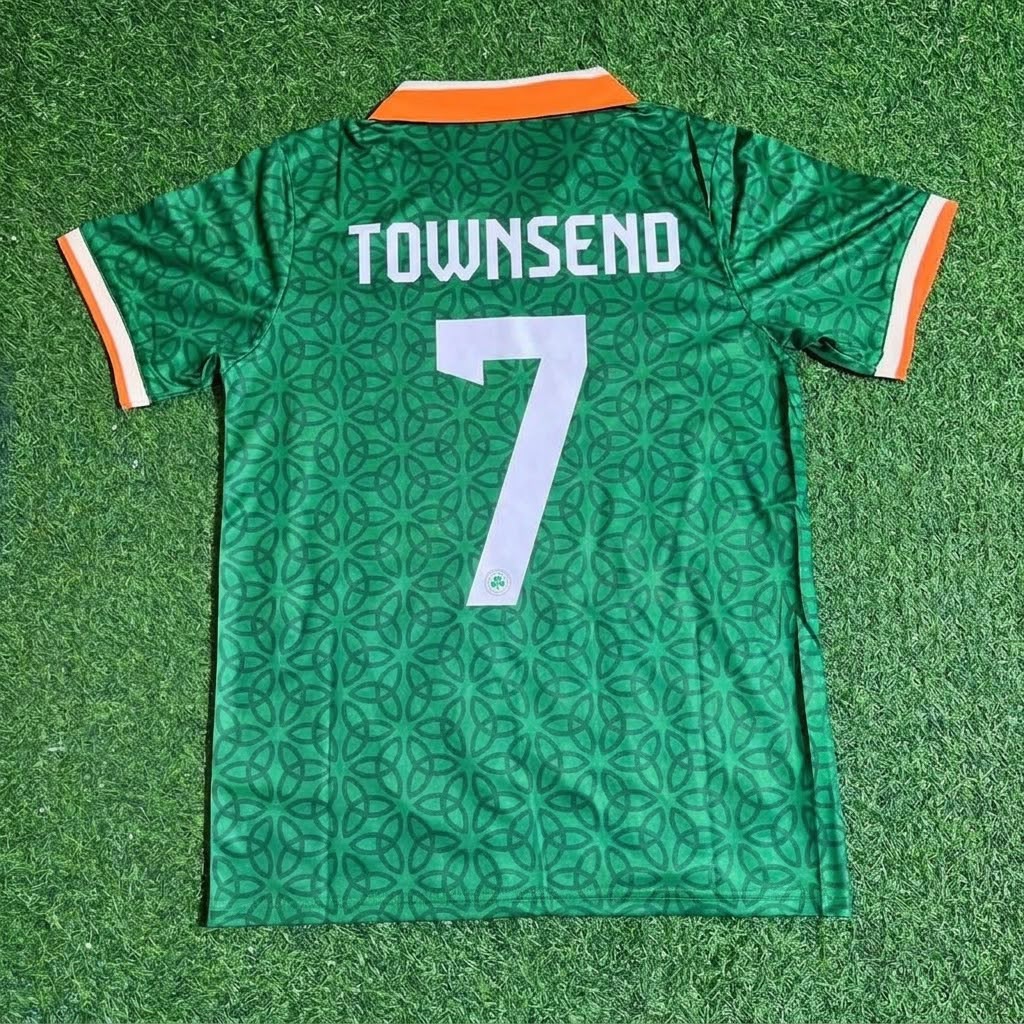 Ireland Andy Townsend St.Patrick's Day Special Soccer Football Jersey