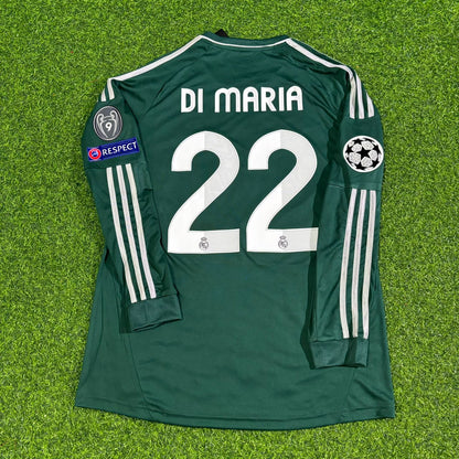Angel Di Maria 22- Real Madrid 2012-2013 Green Long Sleeve Jersey Soccer Shirt