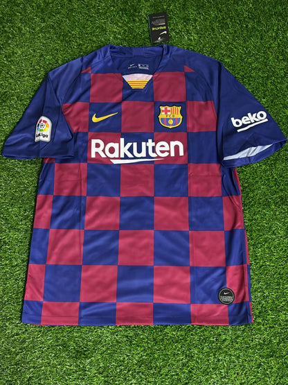 Frenkie de Jong Barcelona 2019/20 Home Retro Football Jersey