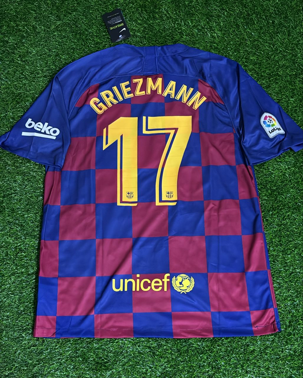 Antoine Griezmann Barcelona 2019/20 Home Retro Football Jersey
