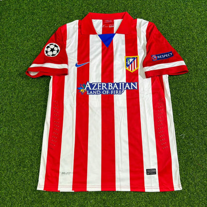 Arda Turan 10 Atlético Madrid 2013/2014 Home Retro Football Jersey Kit