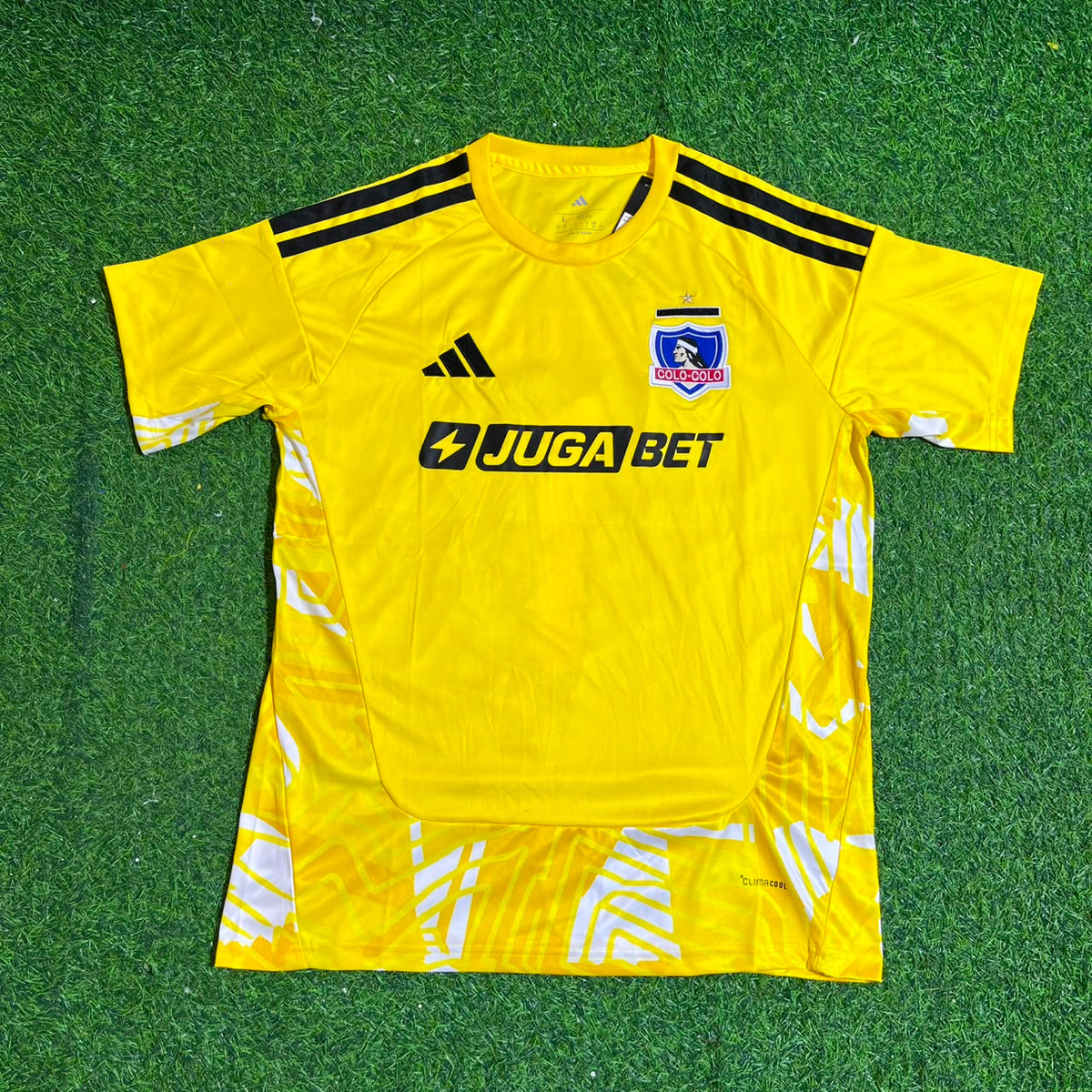 CSD Colo-Colo Vozinha #1 Goalkeeper Yellow Football Jersey