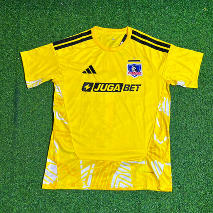 CSD Colo-Colo Vozinha #1 Goalkeeper Yellow Football Jersey