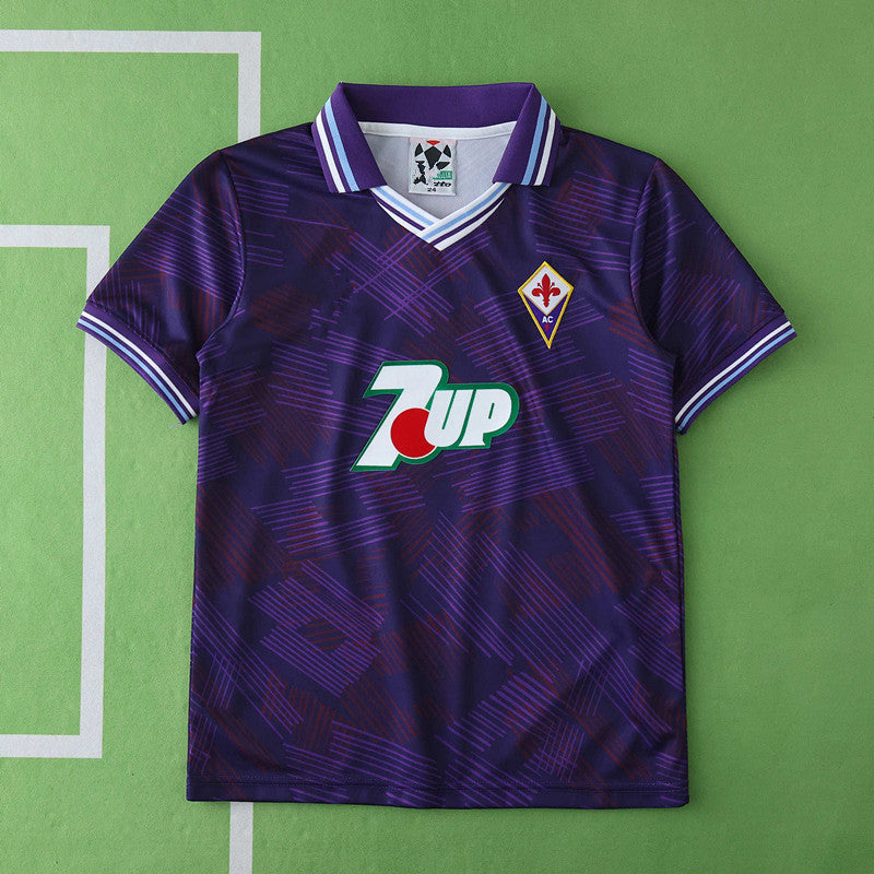 Fiorentina 1992/1993 Home Kids Retro Football Jersey