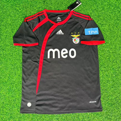 Benfica 2009/2010 Away Black Retro Football Jersey Kit