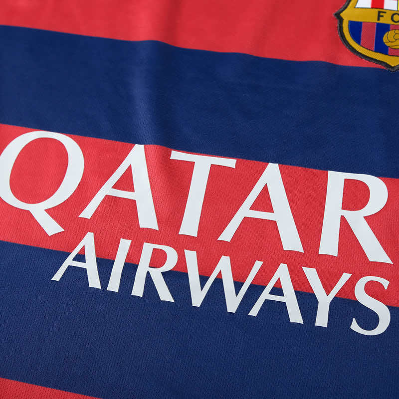 Barcelona 2015/16 Season Home Retro Football Jersey