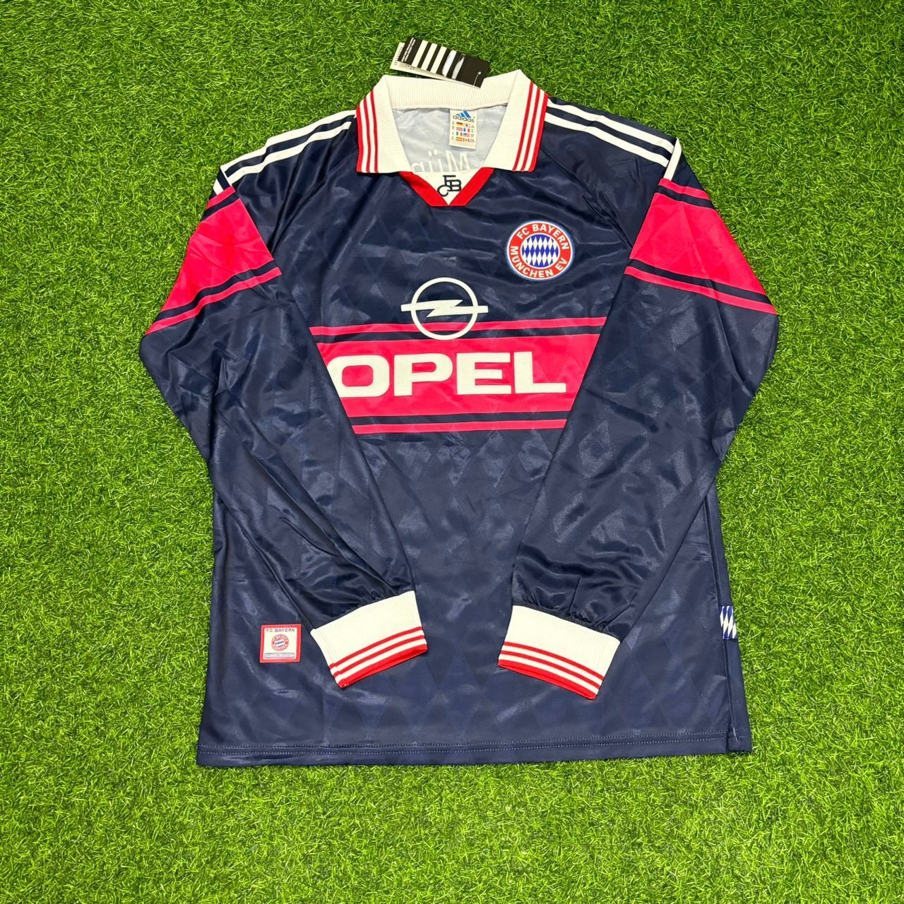 Carsten Jancker FC Bayern München 1997/98 Saison Langarm Heim Retro