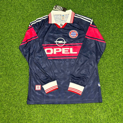 Bixente Lizarazu FC Bayern München 1997/98 Saison Langarm Heim Retro