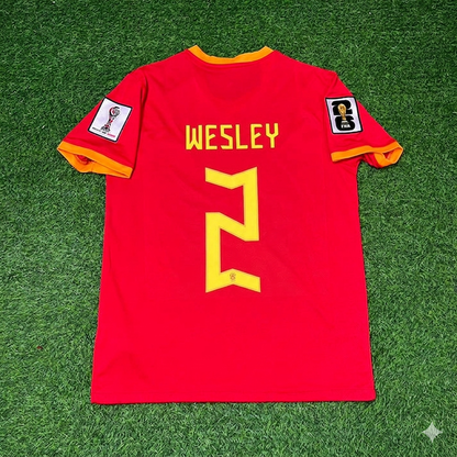 Wesley #2 Brazil 2026 World Cup Red Jersey Trikot