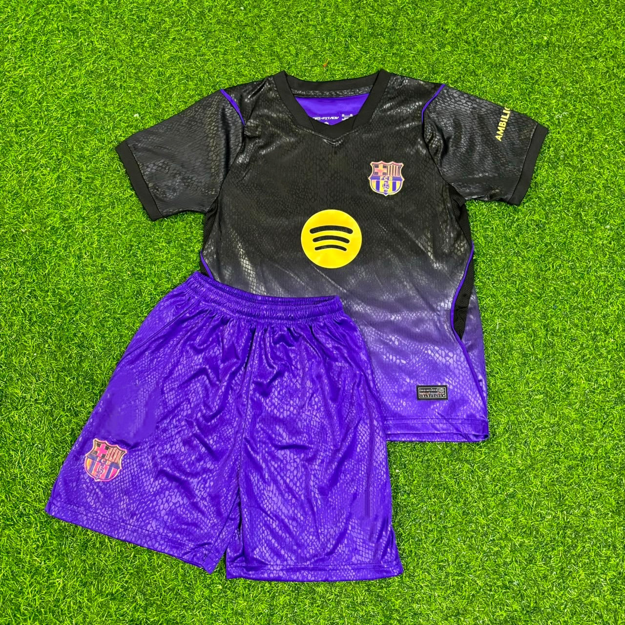 Ferran Torres #7 Barcelona 2027 Away Kids Football Jersey