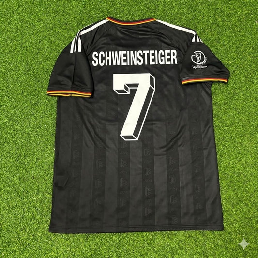 Germany World Cup 2002 Bastian Schweinsteiger Black Special Retro Football Jersey