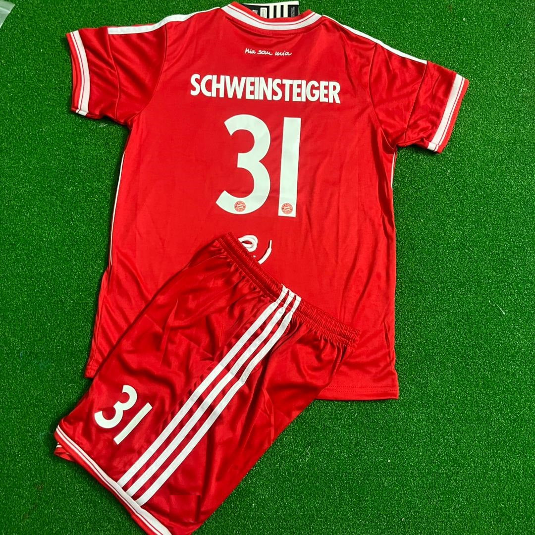 Bastian Schweinsteiger Bayern Munich 2013 Final  Kids Kit – Kit Jersey for Children – | KinderTrikot | Maillot Enfant