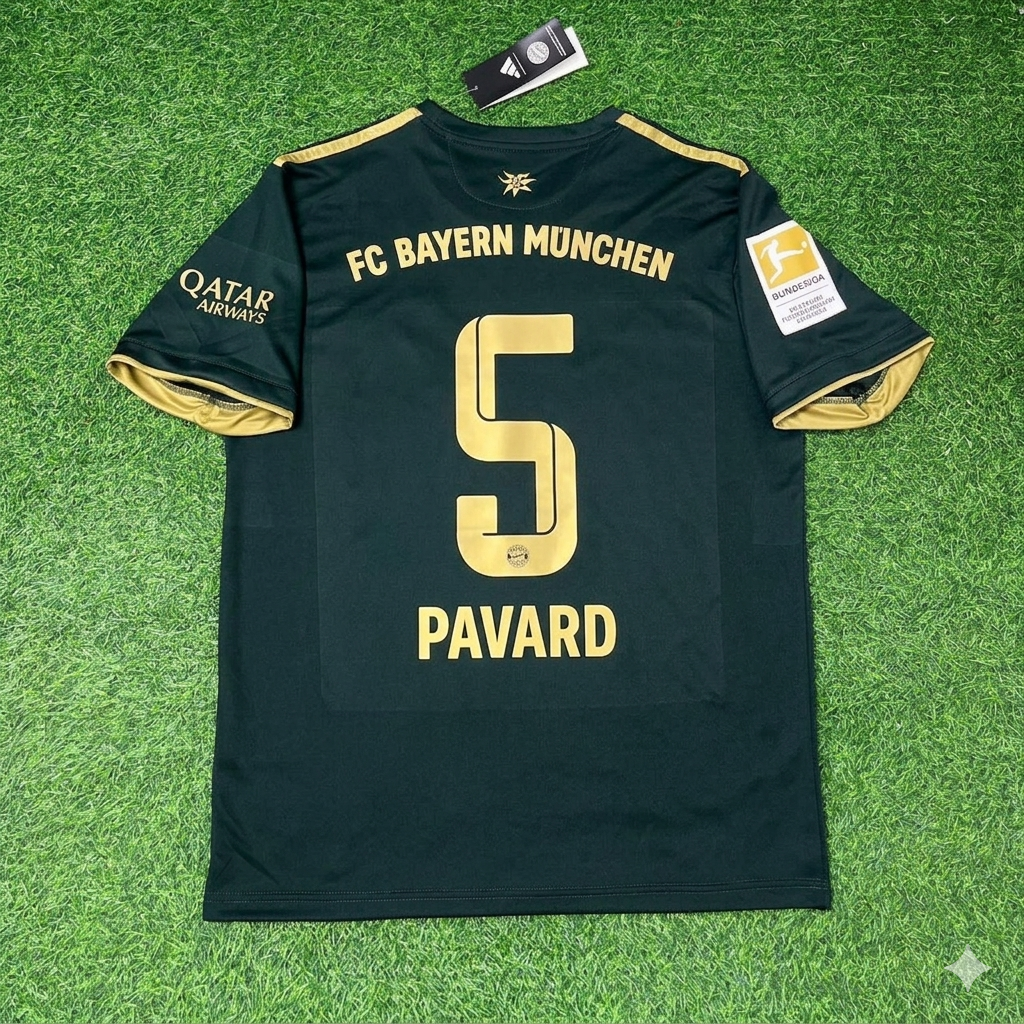 Benjamin Pavard Bayern Munich 2021-2022 Oktoberfest Green Special Edition Football Jersey Kit