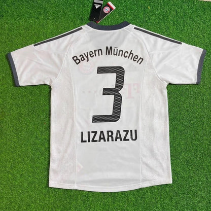 Bayern Munich 2002-2004 Bixente Lizarazu Away White Retro Football Jersey