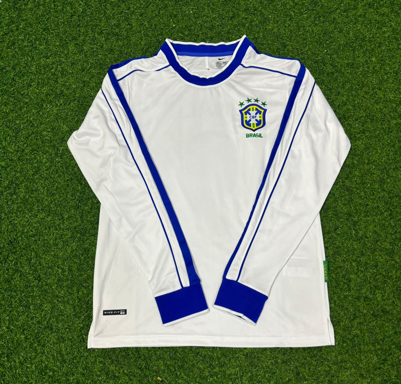 Brazil World Cup 1998 Long Sleeve Retro Football Jersey
