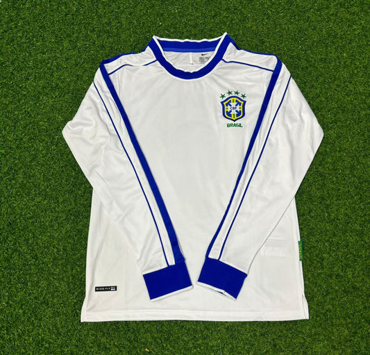 Brazil World Cup 1998 Long Sleeve Retro Football Jersey