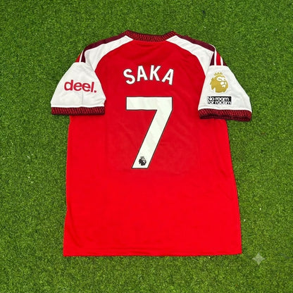 Bukayo Saka Arsenal Home Red 2027 Football Jersey Kit