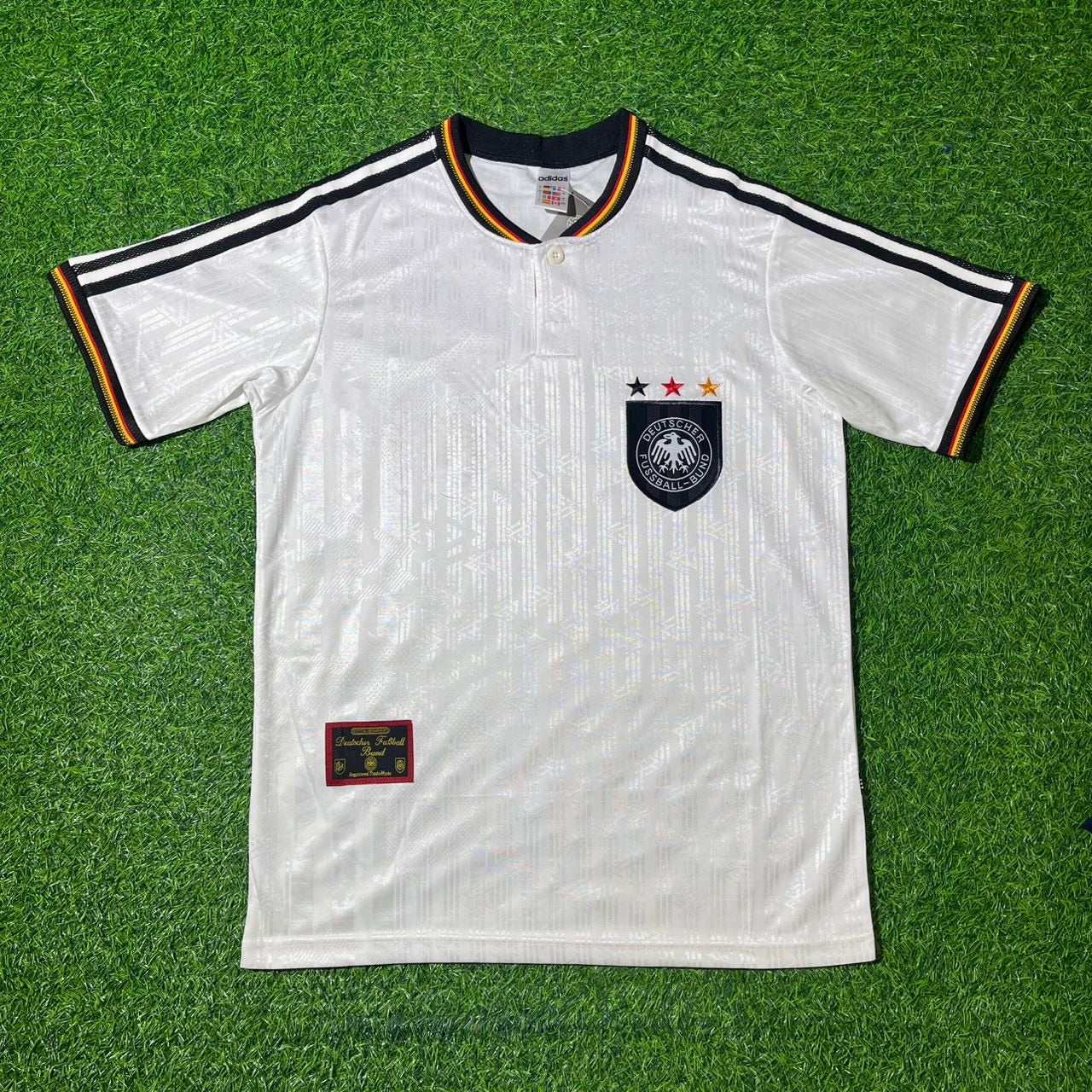 Deutschland EM 1996 Germany Finale Heim Retro Fußballtrikot Set Jersey