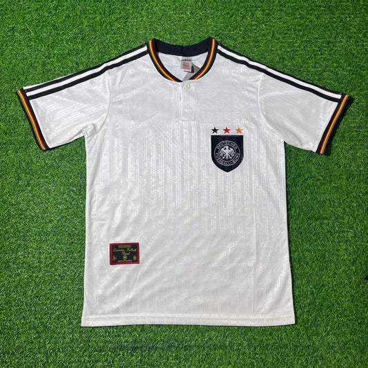 Deutschland EM 1996 Germany Finale Heim Retro Fußballtrikot Set Jersey
