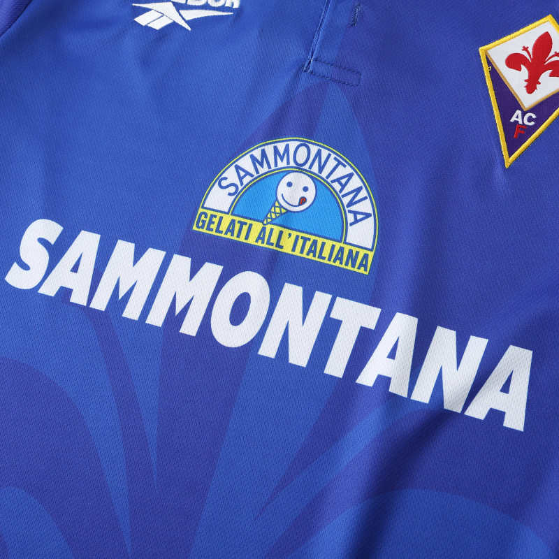 Fiorentina 1995/1996 Season Away Retro Football Jersey