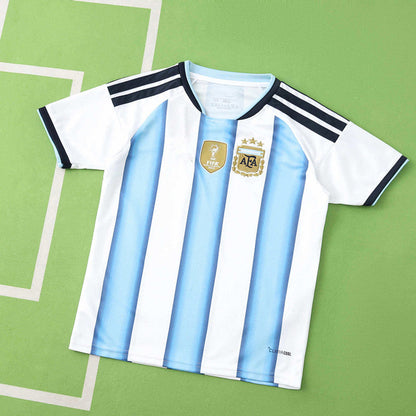 Argentina World Cup 2026 Home Kids Football Jersey