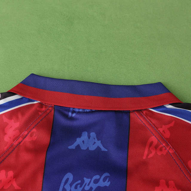 Barcelona 1996 Season Home Retro Football Jersey
