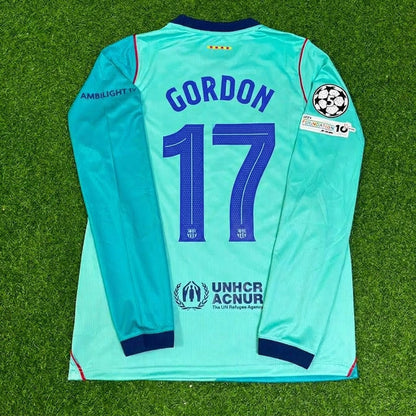 Anthony Gordon #17 Barcelona 2027 Long Sleeve Football Jersey