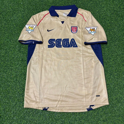 Fredrik Ljungberg #8 Arsenal 2001-2002 Away Golden Kids Retro Football Jersey Kit