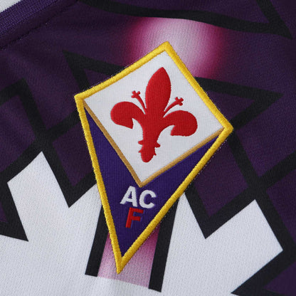 Fiorentina 1992/1993 Away Long Sleeve Retro Football Jersey