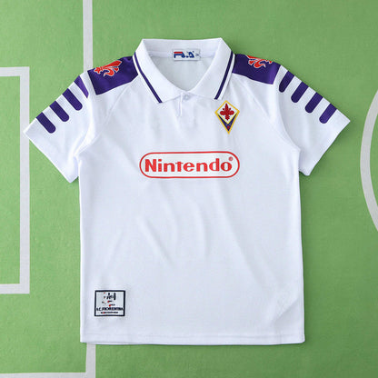Fiorentina 1998 Away Kids Retro Football Jersey Kit