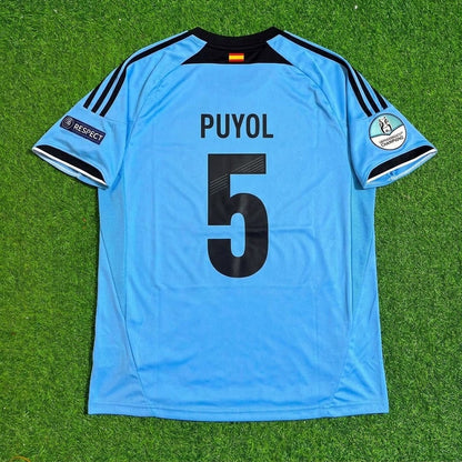 Carles Puyol Spain EURO 2012 Final Retro Football Jersey