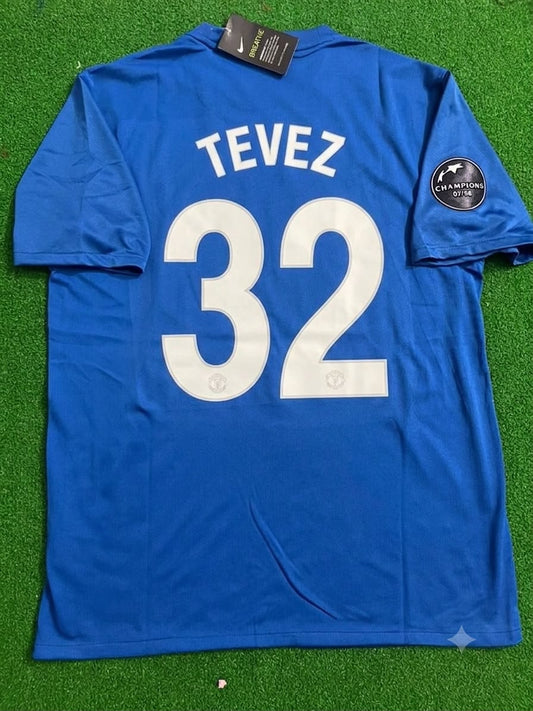 Carlos Tevez Manchester United 2008 Champions League Retro Football Jersey