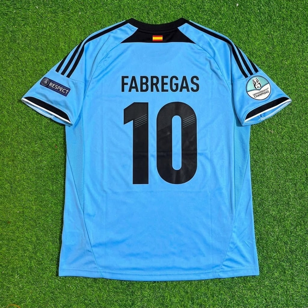 Cesc Fabregas Spain EURO 2012 Final Retro Football Jersey