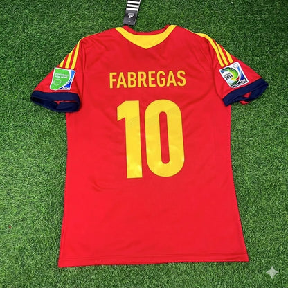 Cesc Fabregas Spain 2013 Confederations Cup Retro Football Jersey