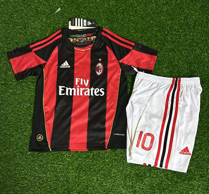 Clarence Seedorf #10 - Milan 2010 2011 Red Black Football Jersey Kit Shirt