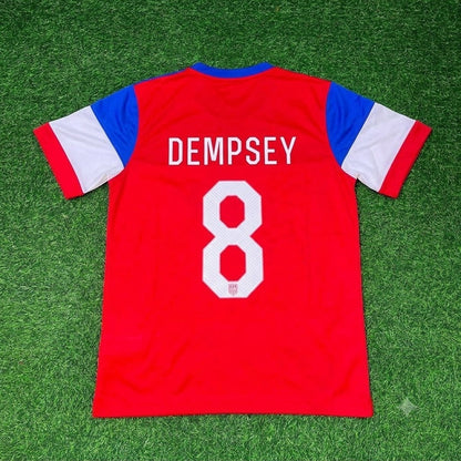 USA USMNT Clint Dempsey 2014 Away Retro Football Jersey