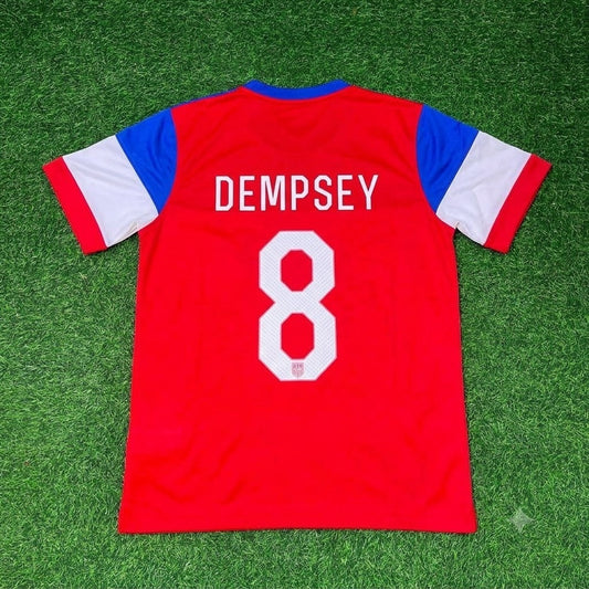 USA USMNT Clint Dempsey 2014 Away Retro Football Jersey