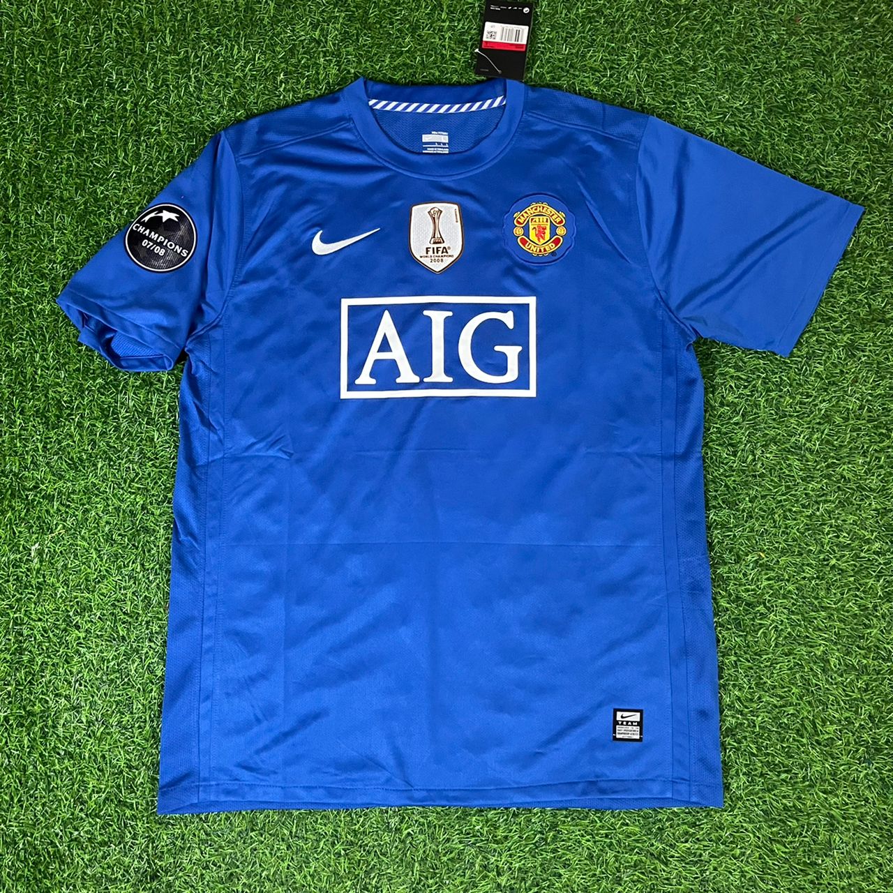 Luis Nani Manchester United 2008 Champions League Retro Football Jersey